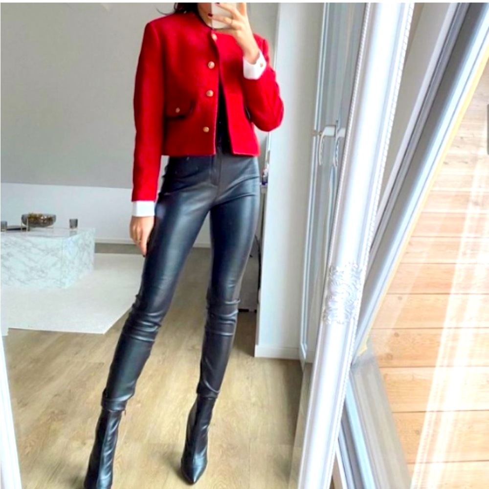 Zara faux leather leggings